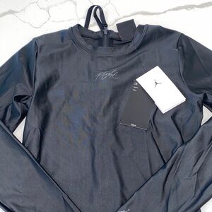 Nike Black Long Sleeve Bodysuit‎